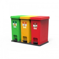 Thùng rác phân loại 3 ngăn