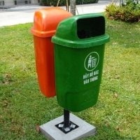 Thùng rác treo đôi 50L