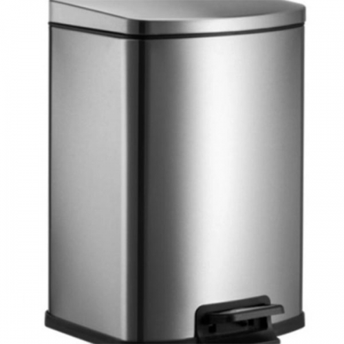 Thùng rác vuông inox đạp chân 50L