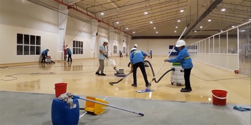 Dụng cụ vệ sinh sàn nhà xưởng không thể thiếu tại Ninh Bình